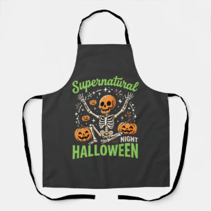 Übernatürliches Skelett Halloween Vektor Design_1 Schürze