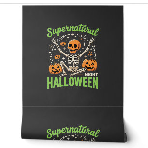 Übernatürliches Skelett Halloween Vektor Design_1 Tapete