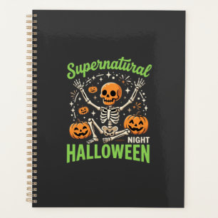 Übernatürliches Skelett Halloween Vektordesign_1 Planer
