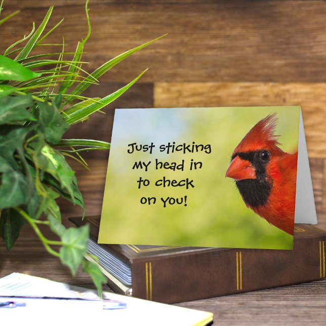 Überprüfen der Grußkarte Karte (Missing you check-in friend card)