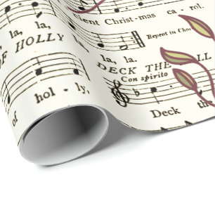 Überprüfen Sie das Blatt-Musik-Umschlagpapier für  Geschenkpapier