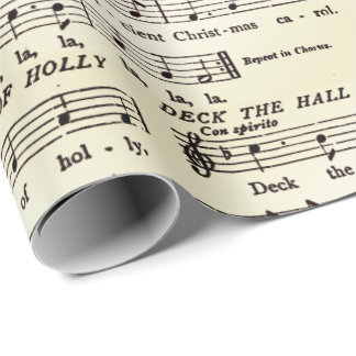 Überprüfen Sie das Blatt-Musik-Umschlagpapier für Geschenkpapier