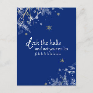 Überprüfen Sie die Hallen Holiday Postkarte