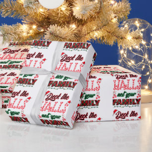 Überprüfen Sie die Hallen, nicht Ihre Familie Geschenkpapier