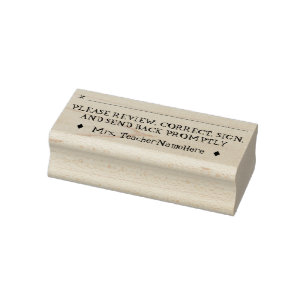 Überprüfen und unterschreiben Sie die Anfrage + Le Gummistempel
