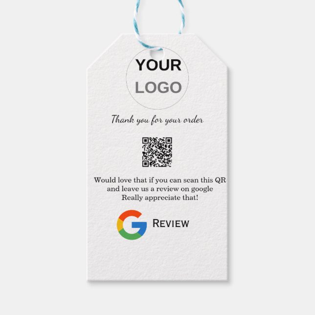 Überprüfung des Unternehmenslogos durch Google Prü Geschenkanhänger (Vorderseite)