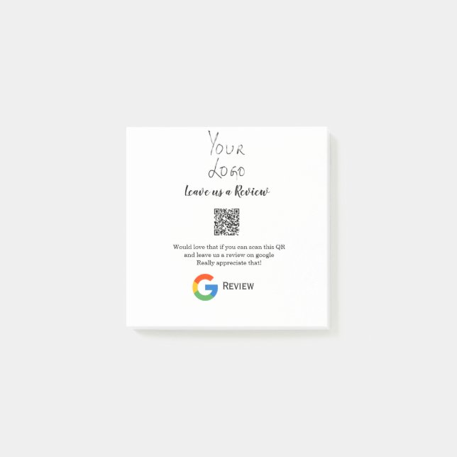 Überprüfung des Unternehmenslogos durch Google Prü Post-it Klebezettel (Vorderseite)