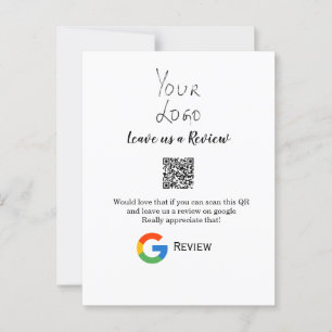 Überprüfung des Unternehmenslogos durch Google Prü Postkarte