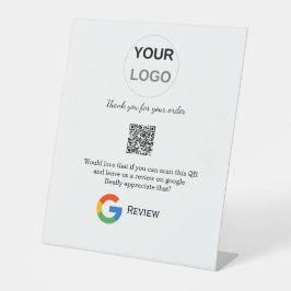 Überprüfung des Unternehmenslogos durch Google Prü Sockelschild