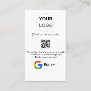 Überprüfung des Unternehmenslogos durch Google Prü Visitenkarte