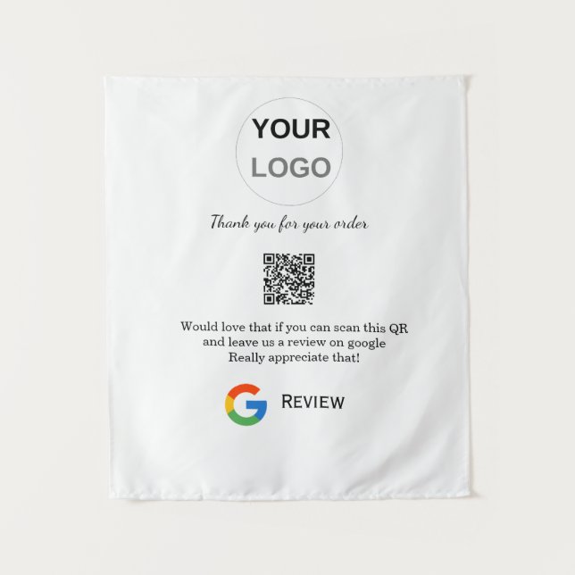 Überprüfung des Unternehmenslogos durch Google Prü Wandteppich (Vorderseite)