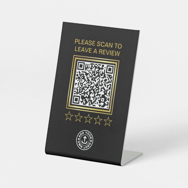 Überprüfung von QR-Logos für benutzerdefinierte Sc Sockelschild (Vorderseite)