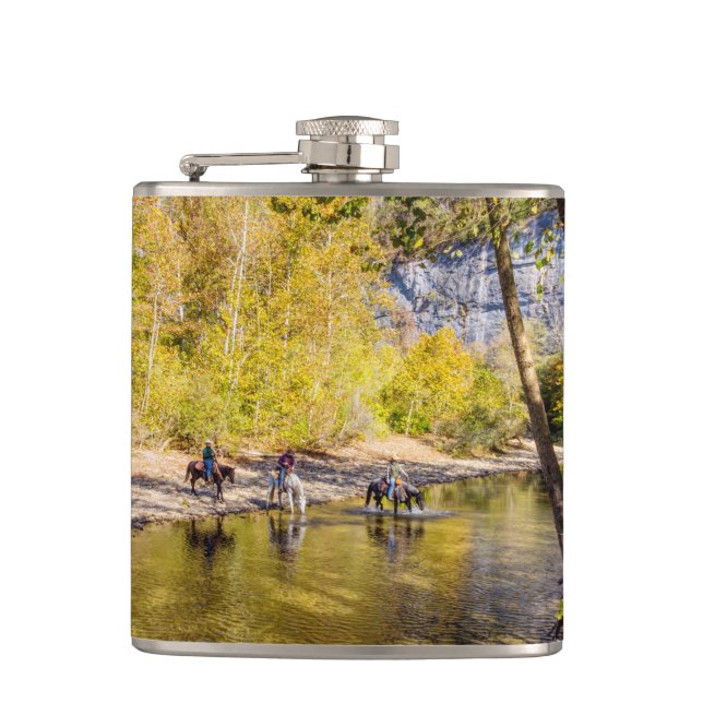 Überqueren der Buffalo-Flasche Flachmann (Vorderseite)