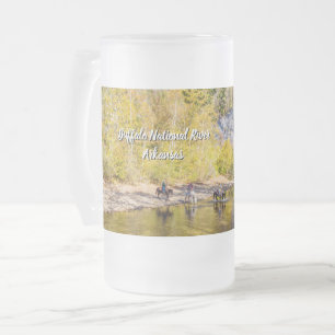 Überqueren der Mattierten Bier-Tasse am Buffalo Mattglas Bierglas