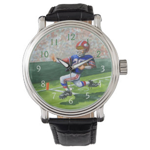 Überqueren der Ziellinie für einen Touchdown Armbanduhr