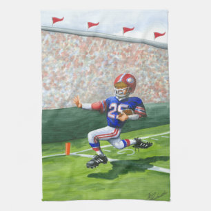 Überqueren der Ziellinie für einen Touchdown Handtuch