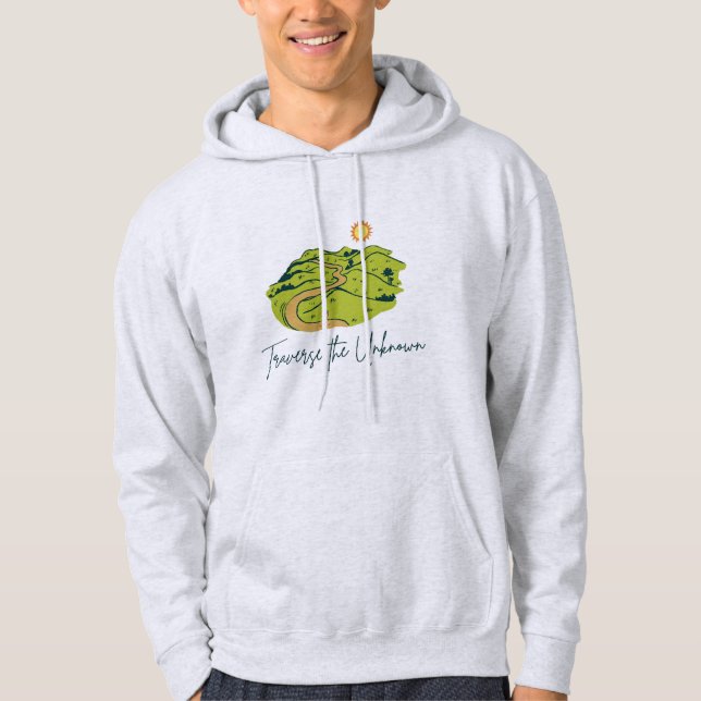 Überqueren Sie die unbekannte Männerhoodie Hoodie (Vorderseite)