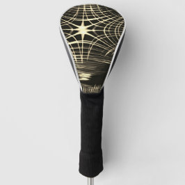 Überquerte Khaki-Linien, die sich in Welle wiederh Golf Headcover