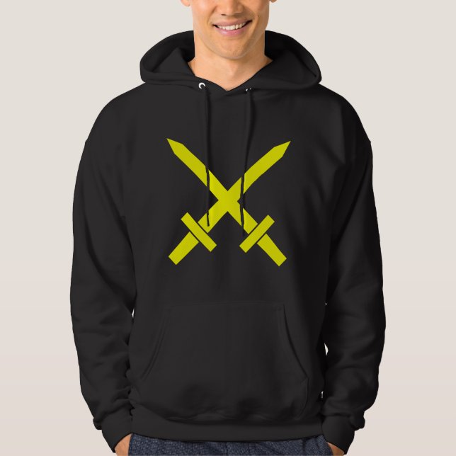 Überquerte Schwerter Hoodie (Vorderseite)