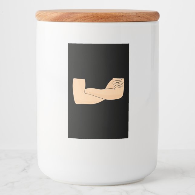 Überquerte Waffen Lebensmitteletikett (Vorderseite)