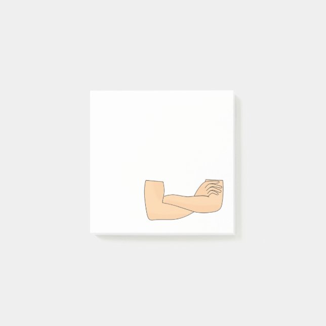 Überquerte Waffen Post-it Klebezettel (Vorderseite)