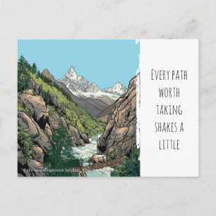 Überquerung der Khumbu Mt. Everest Region Postkarte