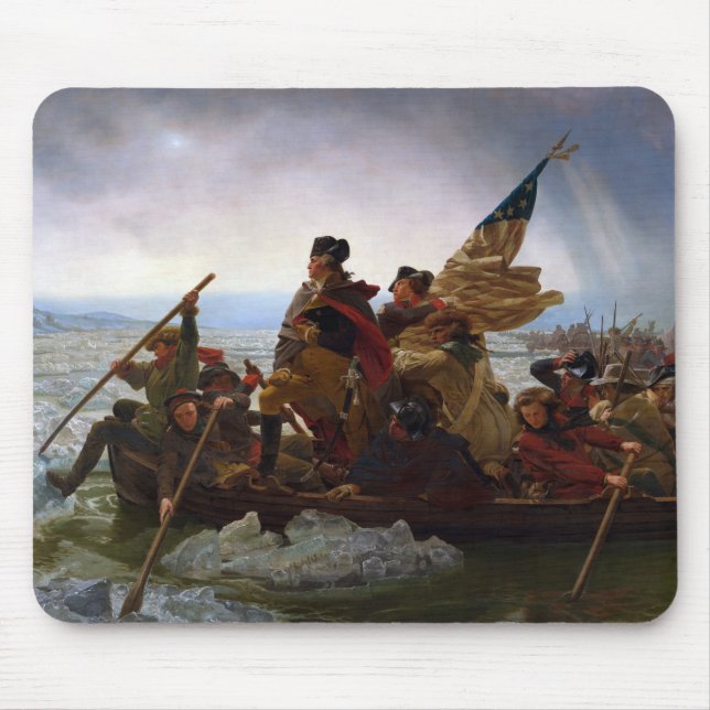 Überquerung des Delaware River, George Washington Mousepad (Vorne)