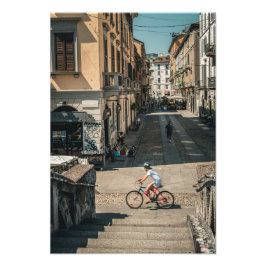 Überquerung des Naviglio Fotodruck