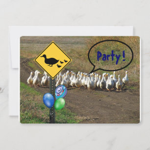 Überquerung von Party.Enten Einladung