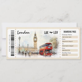 Überraschen Boarding Pass - Geschenkgutschein Einladung