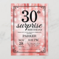 Überraschen Sie 30.