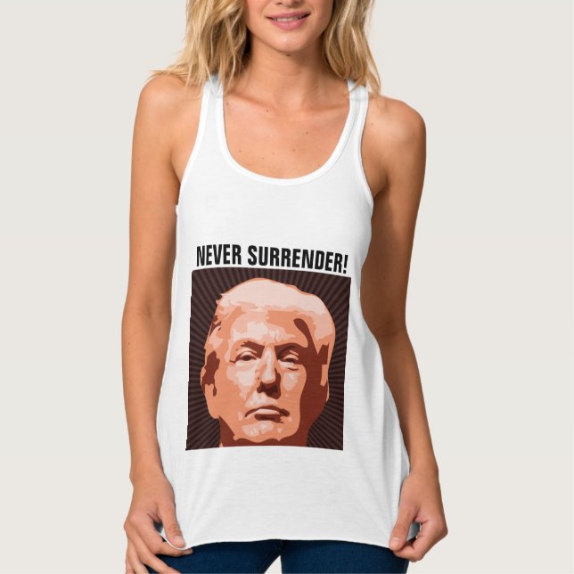 ÜBERRASCHEN SIE NIE! DONALD TRUMP-T - SHIRT (Vorderseite)
