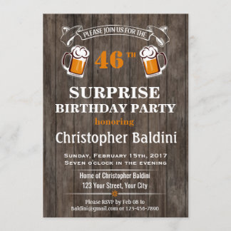 ÜBERRASCHENDE BIRTHTAGINVITATION FÜR JEDEN ALTER EINLADUNG