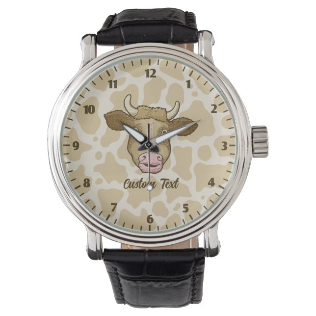 Überraschende Kuhschau Armbanduhr (Vorderseite)