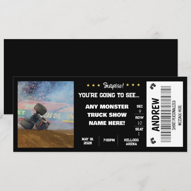 ÜBERRASCHENDE ÜBERWACHUNGS-FAHRZEUGE EINLADUNG (Vorne/Hinten)