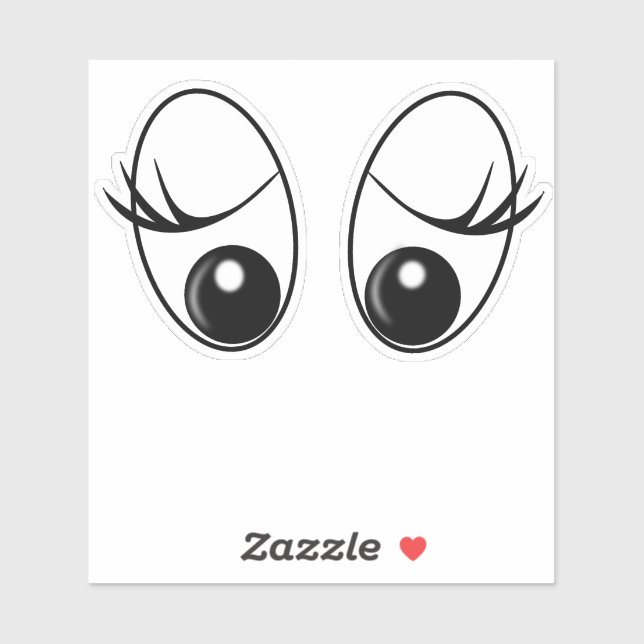Überraschender Eyes Sticker Fun (Blatt)