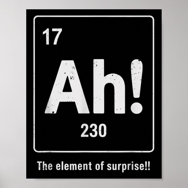 Überraschendes Element Poster (Vorne)