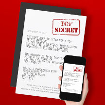 Überraschendes Party Top Secret Special Agent Spy