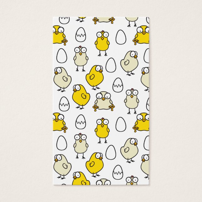 Überraschte Osterhühner (Vorderseite)