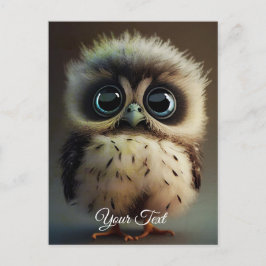 Überraschte Owlet. Postkarte