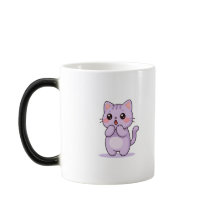 Überraschte süße Cartoon-Katze