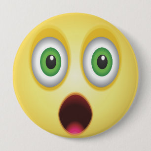 Überraschter Emoji-Gesicht Button