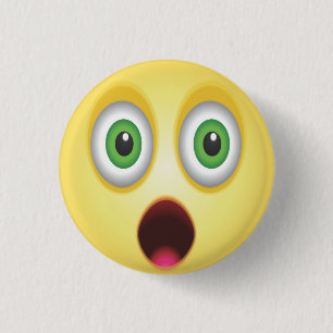 Überraschter Emoji-Gesichtsausdruck Button