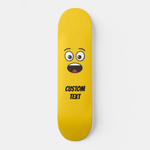 Überraschter Gesichtsausdruck Skateboard
