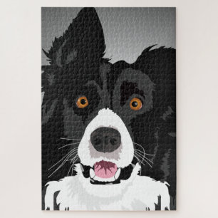 Überraschter Hund Puzzle-Spaß - Ich liebe meine Ha