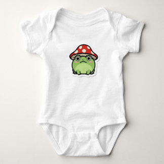 Überraschter Pilz Frosch Baby Strampler