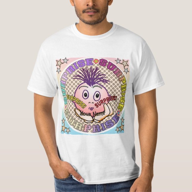 Überraschtes Gesicht T-Shirt (Vorderseite)