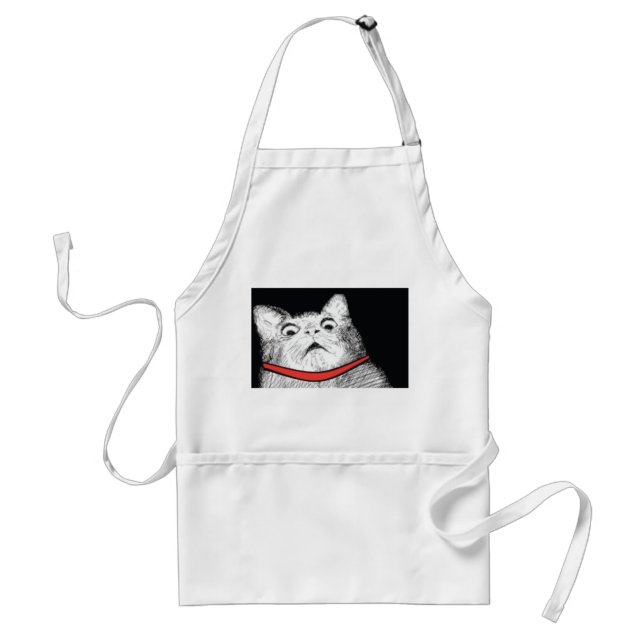 Überraschtes Katzen-Keuchen Meme - Schürze (Vorne)