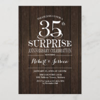 Überraschung 35. Hochzeitstag Holz