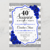 Überraschung 40. Geburtstag - Silver White Royal B